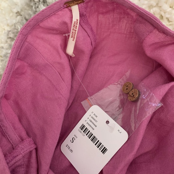 Free People NWOT Cotton One-Shoulder Jumpsuit - Picture 5 of 6